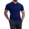 Men's Lapel Collar Casual All-Match Breathable Short-Sleeve