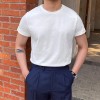 British-style Dandy Mens Summer T-shirt With A Small Neckline