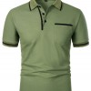 Men's Casual Lapel Short Sleeve T-shirt