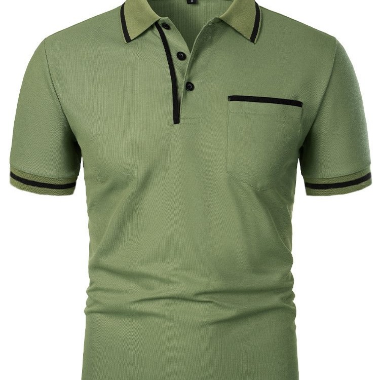 Men's Casual Lapel Short Sleeve T-shirt