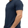 Solid-color Crewneck Short-sleeve Cotton Casual Sports Minimalist T-shirt