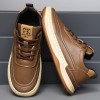 Fashionable Versatile Breathable Casual Shoes With A Soft Sole Lace Up Design And Round Toe