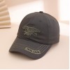 Spring And Autumn Fashion Patchwork Embroidered Letter Baseball Cap, Military Style Outdoor Versatile Straw Hat