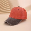 Multi-color Adjustable Round Cap With Distressed Washed Finish, Suitable For Casual Style Baseball Cap For Daily Commuting, Traveling And Photography.