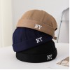 Men's Single-color Embroidered NY Letter Adjustable Trendy And Bohemian Style Landlord Hat, Suitable For Daily Casual Street Dance Outfits.