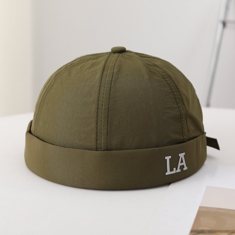 Single-color Quick-drying Lightweight Foldable Stylish And Cool Gentleman's Hat Without Brim, Suitable For Daily Shopping, Outdoor Commuting.