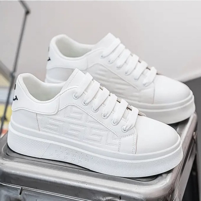 Trendy Platform White Shoes Casual Sports Men