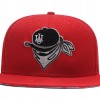 Street Dance Flat-Brimmed Hat Men Dkateboard Baseball Cap Masked Embroidery Hat