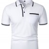 Men's Casual Lapel Short Sleeve T-shirt