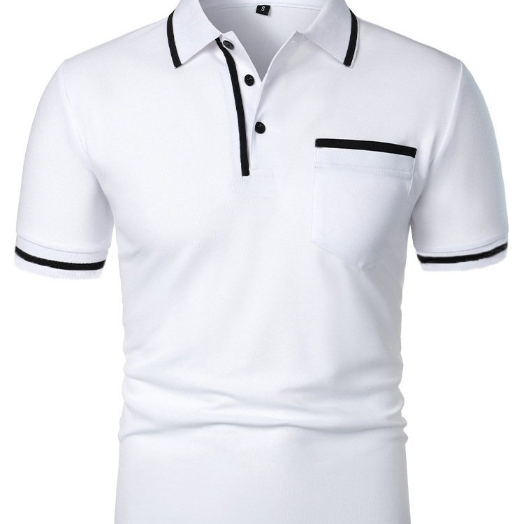 Men's Casual Lapel Short Sleeve T-shirt