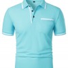 Men's Casual Lapel Short Sleeve T-shirt