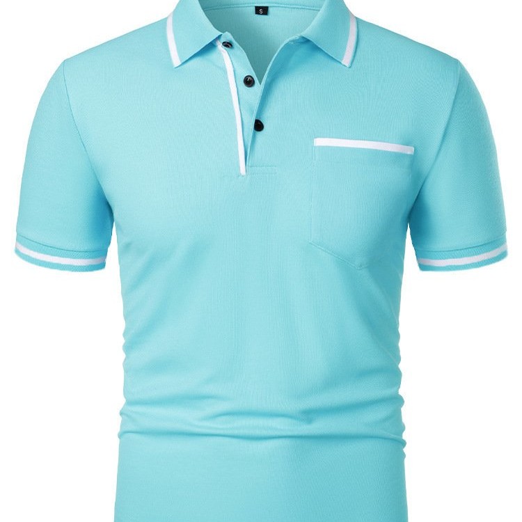 Men's Casual Lapel Short Sleeve T-shirt