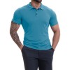 Men's Lapel Collar Casual All-Match Breathable Short-Sleeve