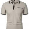 Men's Casual Lapel Short Sleeve T-shirt