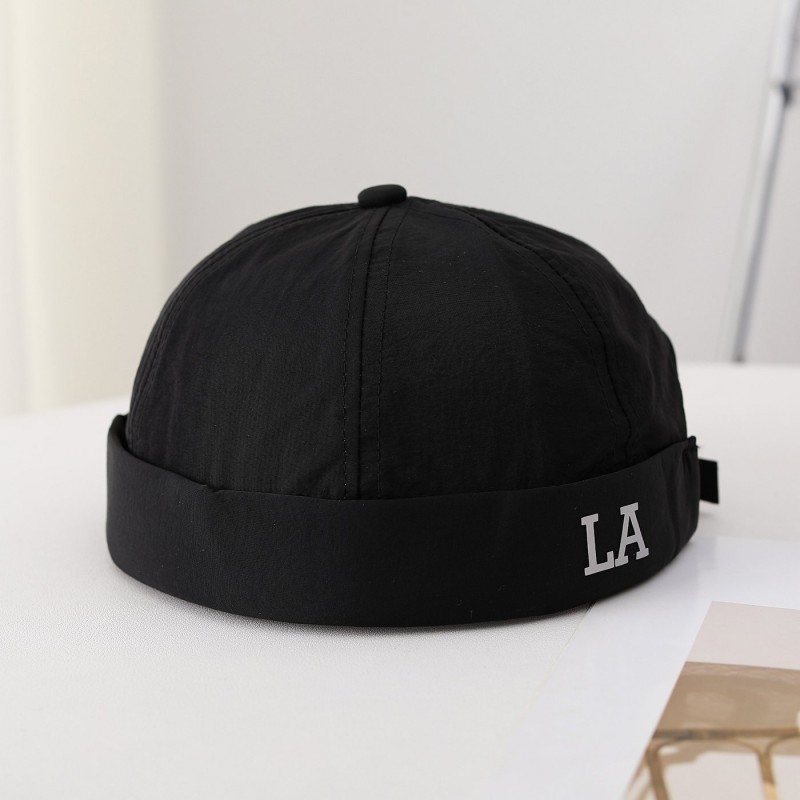 Single-color Quick-drying Lightweight Foldable Stylish And Cool Gentleman's Hat Without Brim, Suitable For Daily Shopping, Outdoor Commuting.