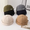 Single-color Quick-drying Lightweight Foldable Stylish And Cool Gentleman's Hat Without Brim, Suitable For Daily Shopping, Outdoor Commuting.
