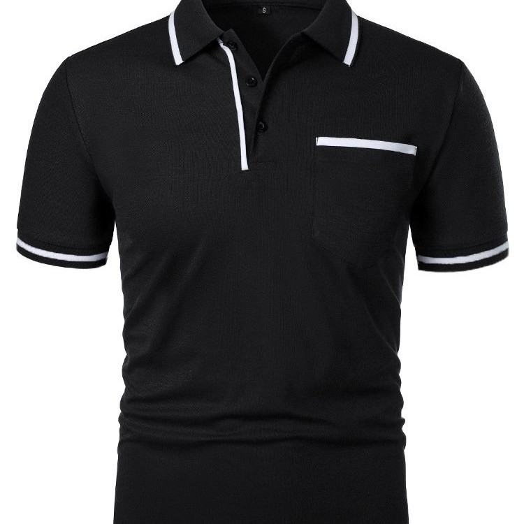 Men's Casual Lapel Short Sleeve T-shirt