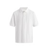 Men's Fashionable Half-Zip Slim-Fit Short-Sleeve Knitted Sweater
