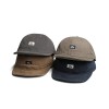 Men's Solid Color Round-top Sewn Label Letter Short Brim Casual Style Baseball Cap Suitable For Outdoor Outings, Mountain Climbing, Sun Protection, Daily Commuting.