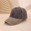 Multi-color Adjustable Round Cap With Distressed Washed Finish, Suitable For Casual Style Baseball Cap For Daily Commuting, Traveling And Photography.