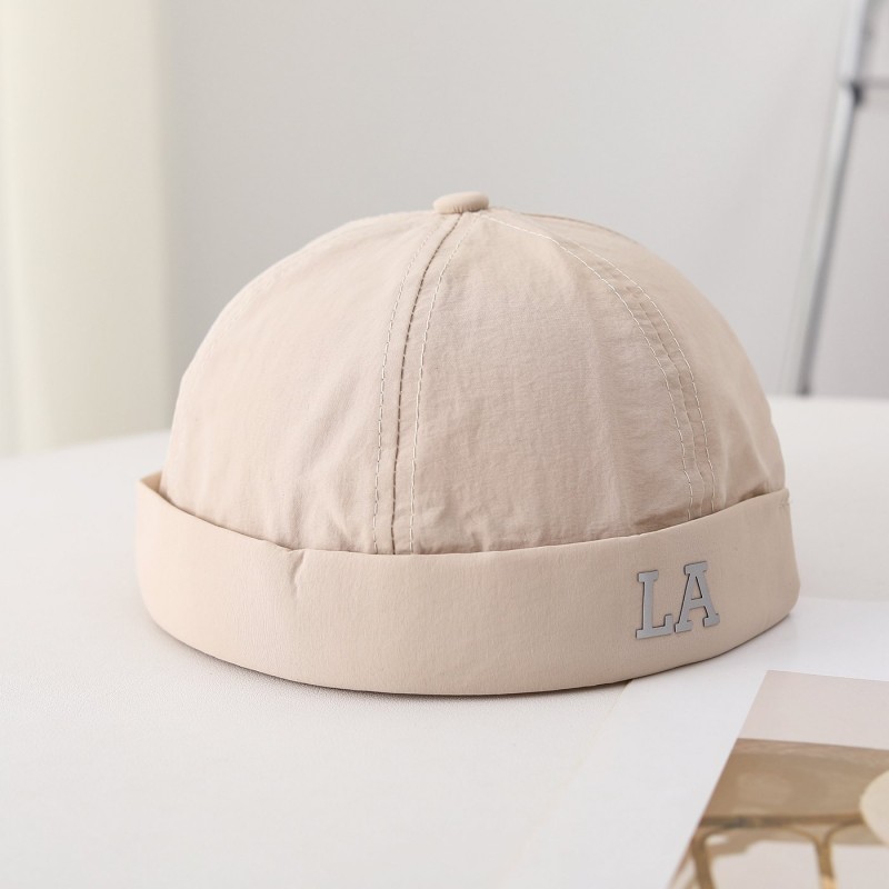 Single-color Quick-drying Lightweight Foldable Stylish And Cool Gentleman's Hat Without Brim, Suitable For Daily Shopping, Outdoor Commuting.