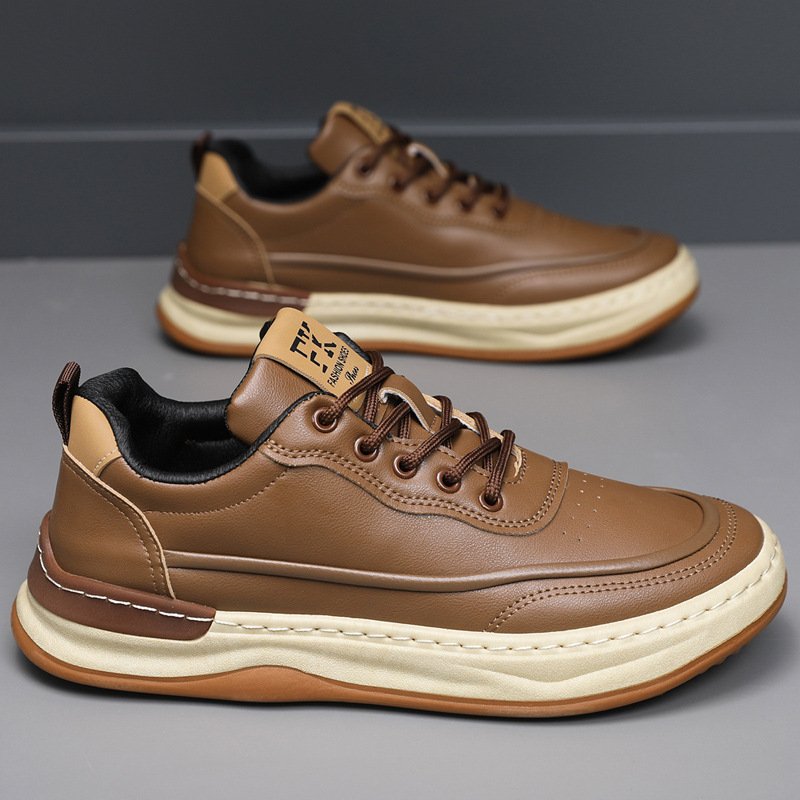 Fashionable Versatile Breathable Casual Shoes With A Soft Sole Lace Up Design And Round Toe