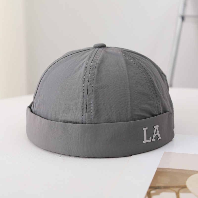 Single-color Quick-drying Lightweight Foldable Stylish And Cool Gentleman's Hat Without Brim, Suitable For Daily Shopping, Outdoor Commuting.