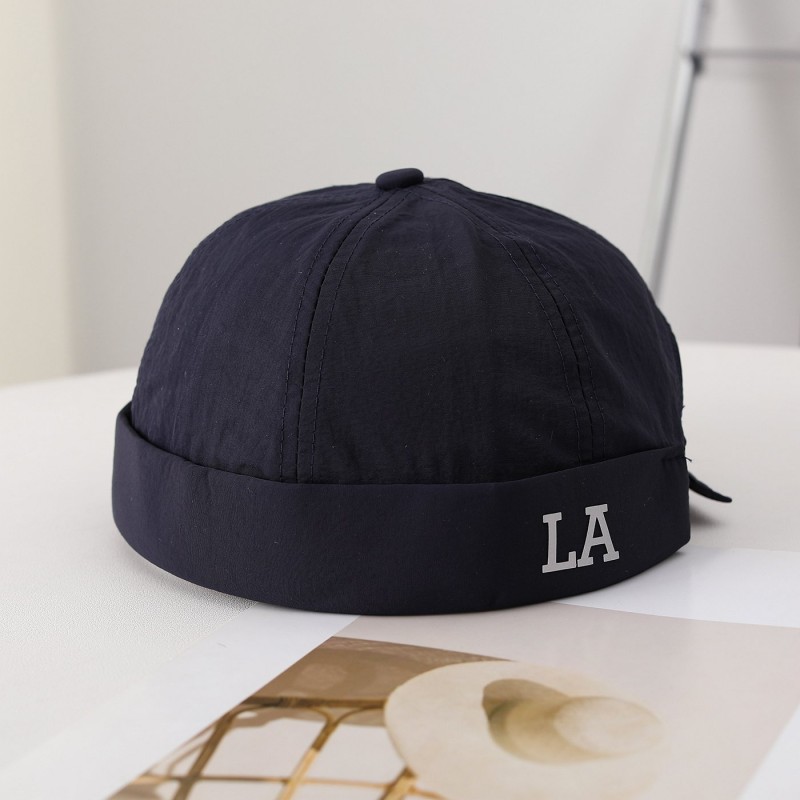 Single-color Quick-drying Lightweight Foldable Stylish And Cool Gentleman's Hat Without Brim, Suitable For Daily Shopping, Outdoor Commuting.
