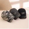 Spring And Autumn Fashion Patchwork Embroidered Letter Baseball Cap, Military Style Outdoor Versatile Straw Hat