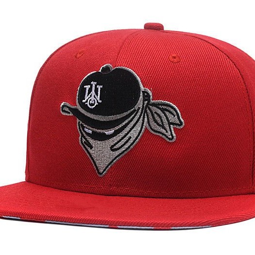 Street Dance Flat-Brimmed Hat Men Dkateboard Baseball Cap Masked Embroidery Hat