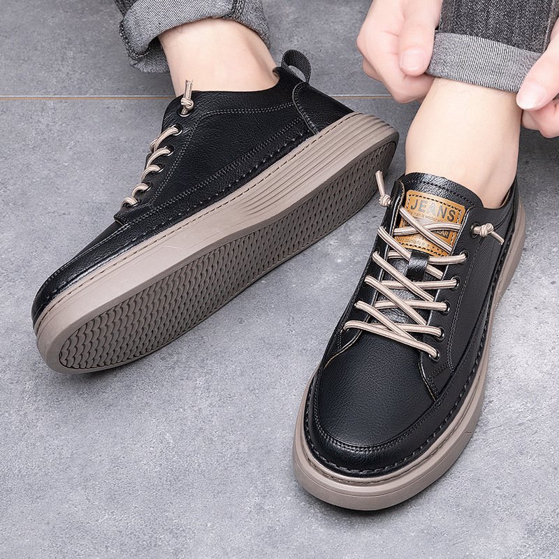 New Casual Sneakers For Men Work Waterproof Flat Shoes