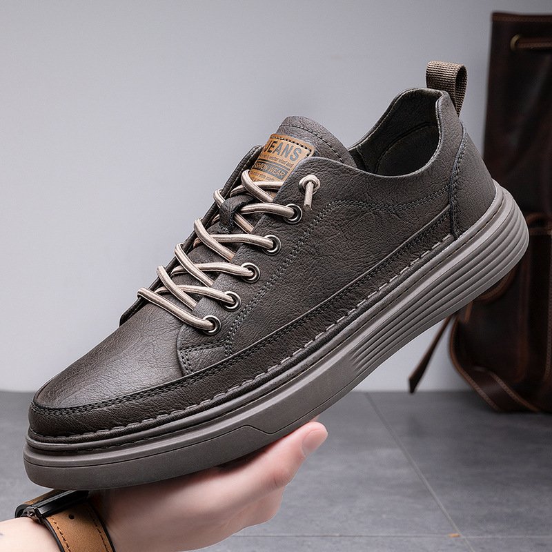New Casual Sneakers For Men Work Waterproof Flat Shoes