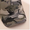 Spring And Autumn Fashion Patchwork Embroidered Letter Baseball Cap, Military Style Outdoor Versatile Straw Hat