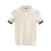 Men's Short-Sleeve Ice Silk Knit Shirt Crew-Neck Slim-Fit Sweater