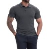 Men's Lapel Collar Casual All-Match Breathable Short-Sleeve