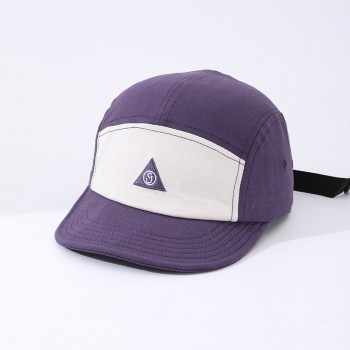 Men's Patchwork Adjustable Triangular Lettered Flat Brim Sunshade Quick-drying Soft Top Versatile Casual Baseball Cap For Outdoor Sports, Mountain Climbing, Outings, Shopping