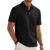 Men's Beach Linen Polo Shirt, Loose-Fit, Casual, Minimalist