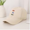 Men's Solid-color Embroidered Letter Baseball Cap Quick-drying Breathable With Ventilation Holes Lightweight Style Casual Sports Style Baseball Cap For Outdoor Hiking And Traveling