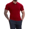 Men's Lapel Collar Casual All-Match Breathable Short-Sleeve