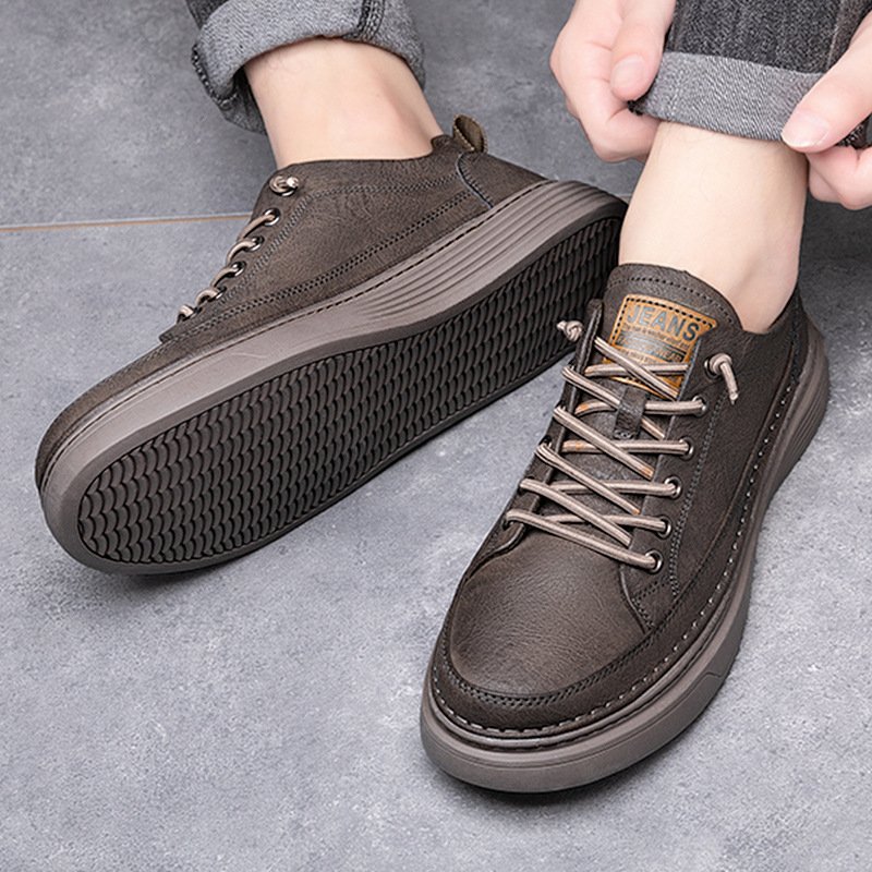 New Casual Sneakers For Men Work Waterproof Flat Shoes