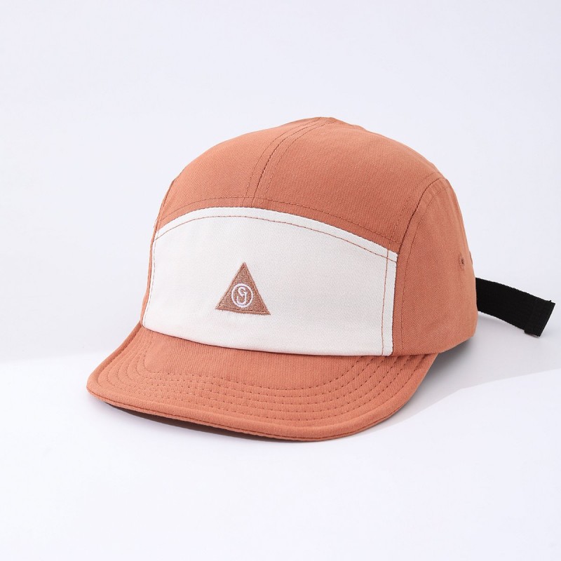Men's Patchwork Adjustable Triangular Lettered Flat Brim Sunshade Quick-drying Soft Top Versatile Casual Baseball Cap For Outdoor Sports, Mountain Climbing, Outings, Shopping