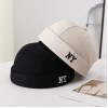 Men's Single-color Embroidered NY Letter Adjustable Trendy And Bohemian Style Landlord Hat, Suitable For Daily Casual Street Dance Outfits.