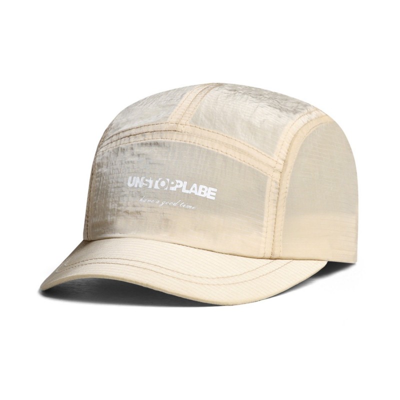 Men's STOP Letter-check Pattern Quick-drying Lightweight Casual Sports Style Baseball Cap For Daily Commuting, Mountain Climbing And Fishing.