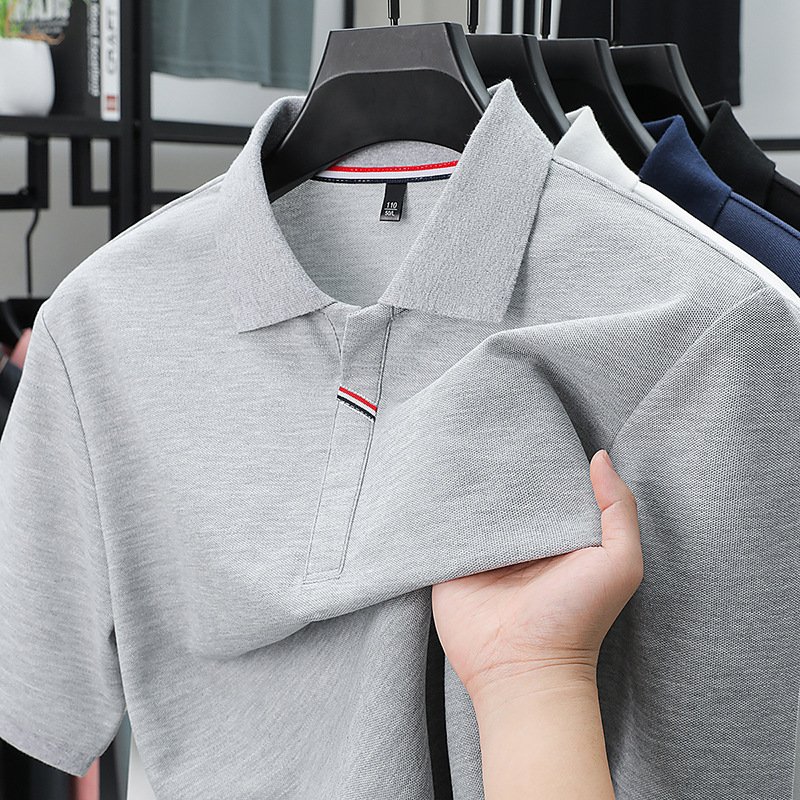 Men's Fashion Lapel Collar Simple Casual T-Shirt