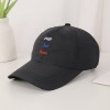 Men's Solid-color Embroidered Letter Baseball Cap Quick-drying Breathable With Ventilation Holes Lightweight Style Casual Sports Style Baseball Cap For Outdoor Hiking And Traveling