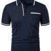 Men's Casual Lapel Short Sleeve T-shirt