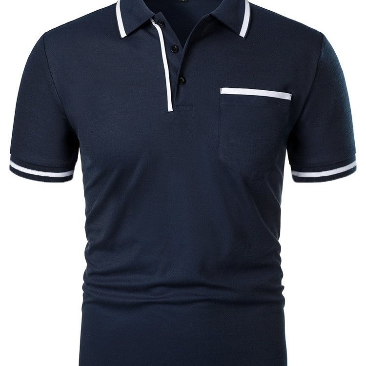 Men's Casual Lapel Short Sleeve T-shirt